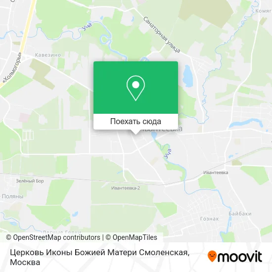 Карта Церковь Иконы Божией Матери Смоленская