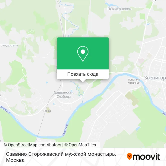 Карта Саввино-Сторожевский мужской монастырь