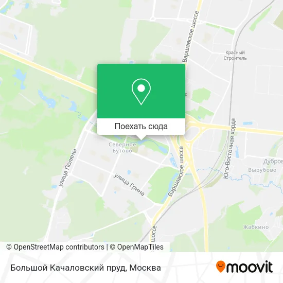 Карта Большой Качаловский пруд