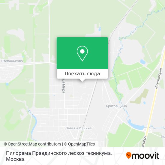 Карта Пилорама Правдинского лесхоз техникума