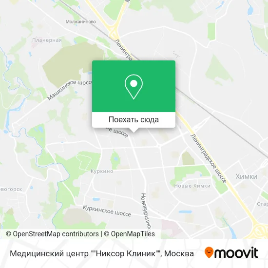 Карта Медицинский центр ""Никсор Клиник""