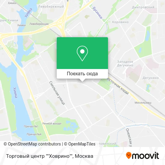 Карта Торговый центр ""Ховрино""