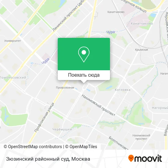 Карта Зюзинский районный суд