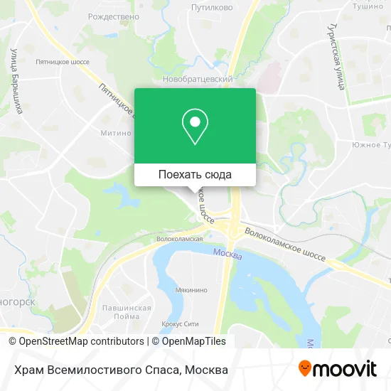 Карта Храм Всемилостивого Спаса