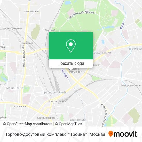 Карта Торгово-досуговый комплекс ""Тройка""