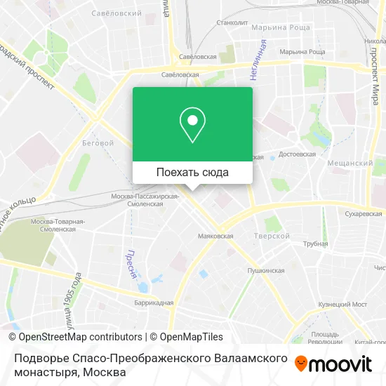 Карта Подворье Спасо-Преображенского Валаамского монастыря