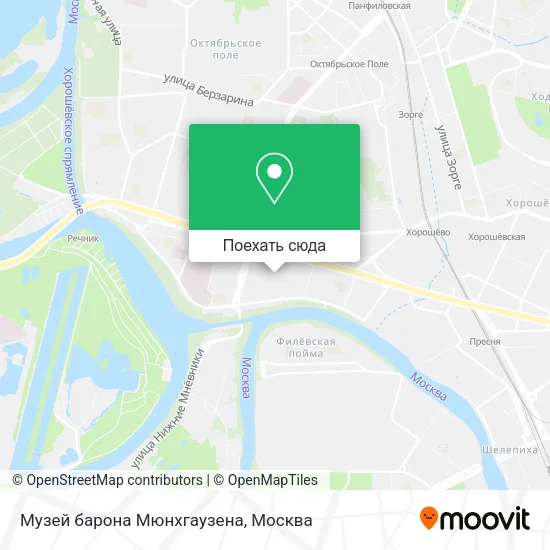 Карта Музей барона Мюнхгаузена