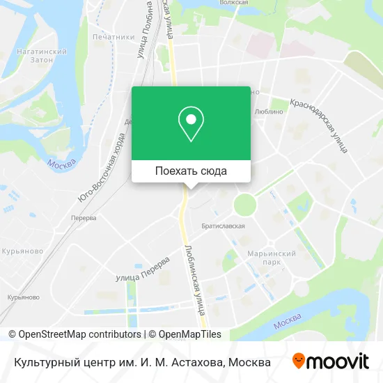 Карта Культурный центр им. И. М. Астахова