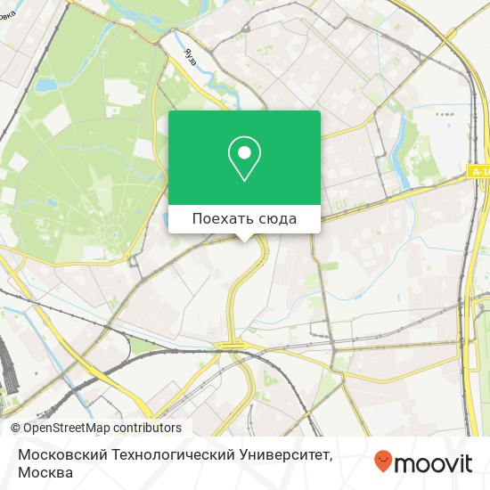 Карта Московский Технологический Университет