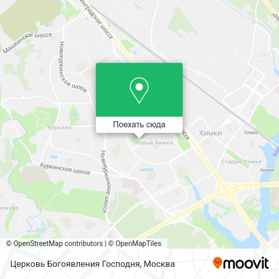 Карта Церковь Богоявления Господня