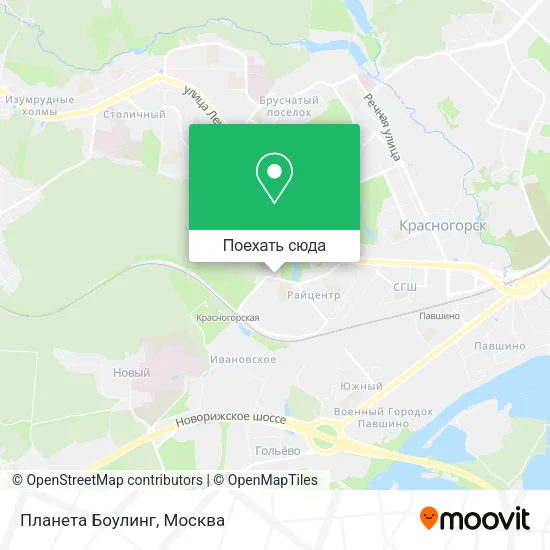 Карта Планета Боулинг