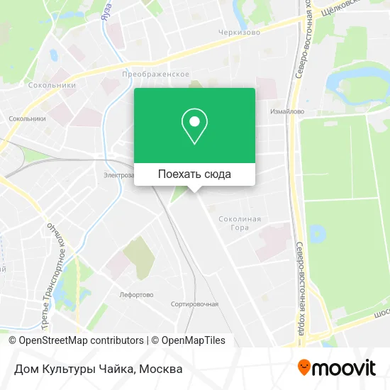 Карта Дом Культуры Чайка