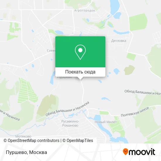 Карта Пуршево