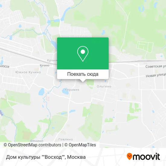 Карта Дом культуры ""Восход""