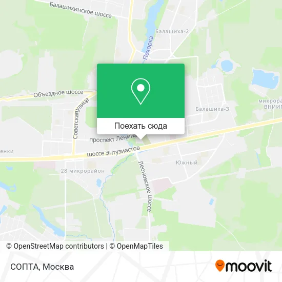 Карта СОПТА