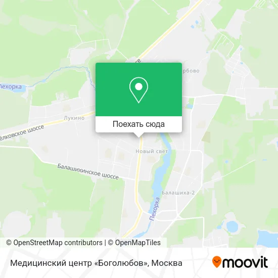 Карта Медицинский центр «Боголюбов»