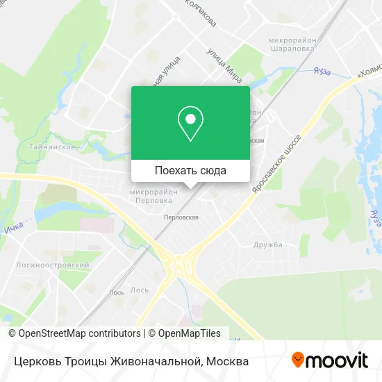 Карта Церковь Троицы Живоначальной