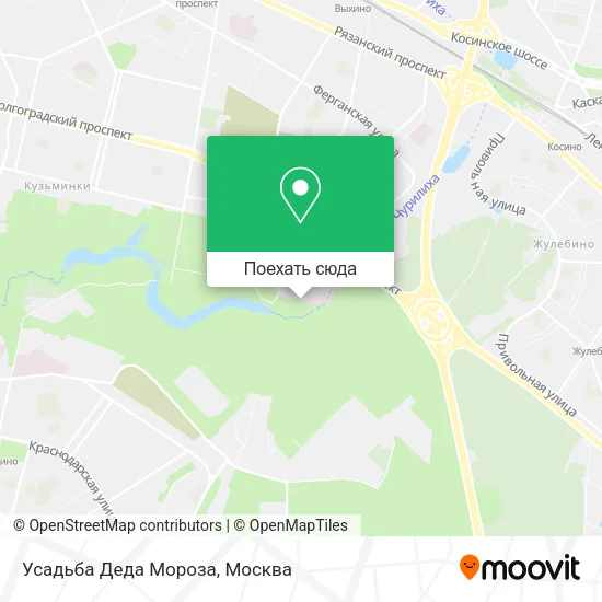 Карта Усадьба Деда Мороза