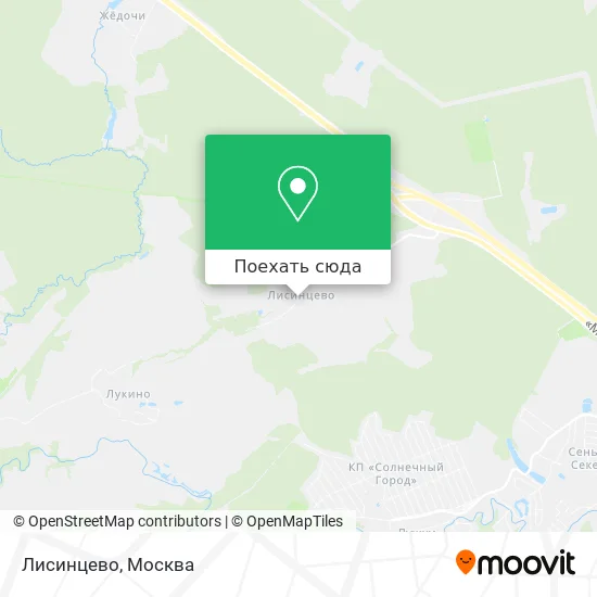 Карта Лисинцево