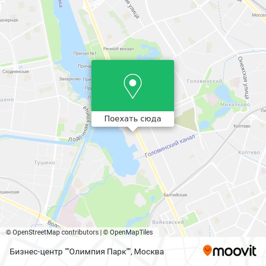Карта Бизнес-центр ""Олимпия Парк""