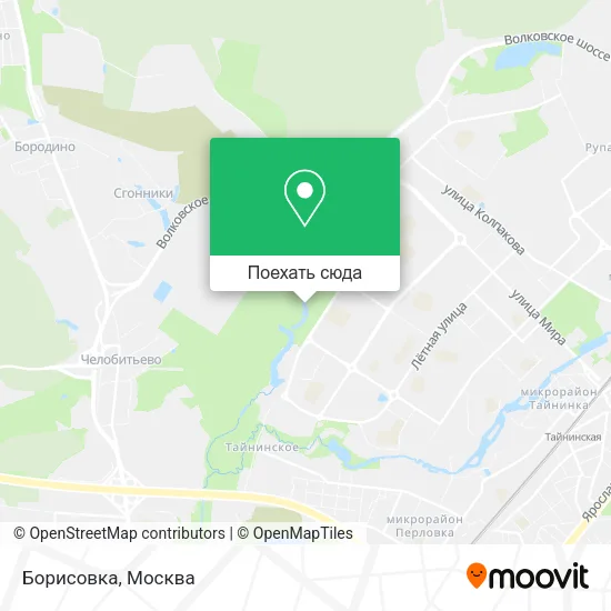 Карта Борисовка