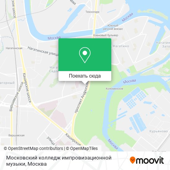 Карта Московский колледж импровизационной музыки