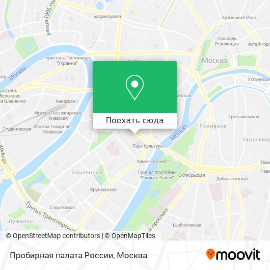 Карта Пробирная палата России