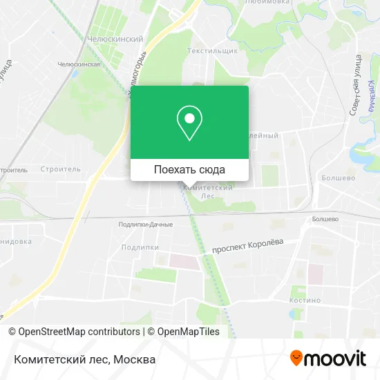 Карта Комитетский лес