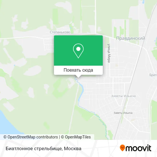 Карта Биатлонное стрельбище
