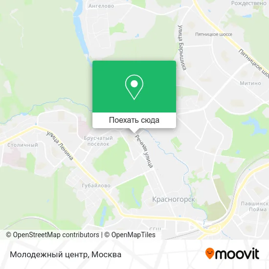 Карта Молодежный центр