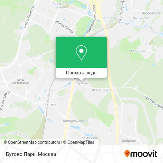 Карта Бутово Парк