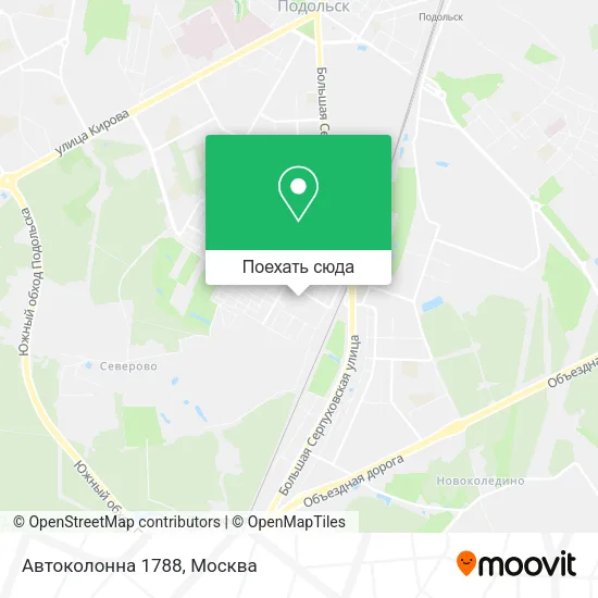 Карта Автоколонна 1788