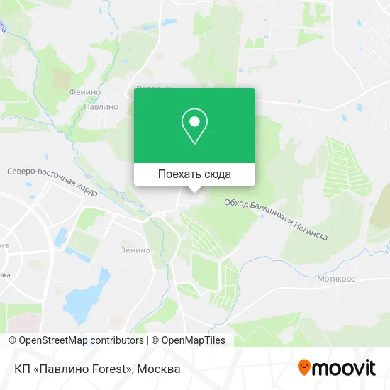 Карта КП «Павлино Forest»
