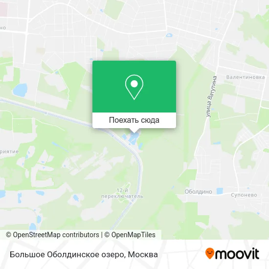 Карта Большое Оболдинское озеро