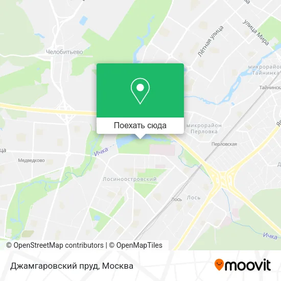 Карта Джамгаровский пруд