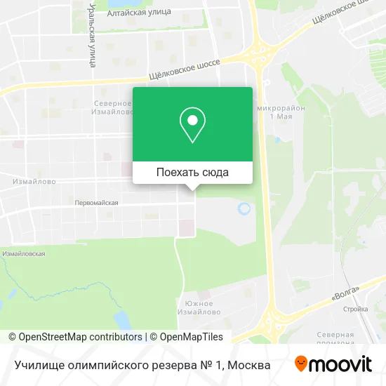 Карта Училище олимпийского резерва № 1