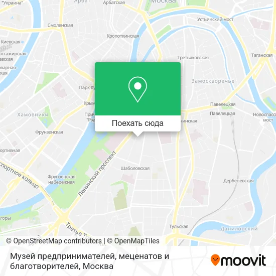 Карта Музей предпринимателей, меценатов и благотворителей