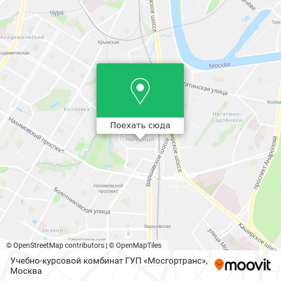 Карта Учебно-курсовой комбинат ГУП «Мосгортранс»