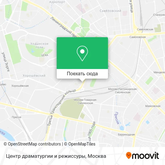 Карта Центр драматургии и режиссуры