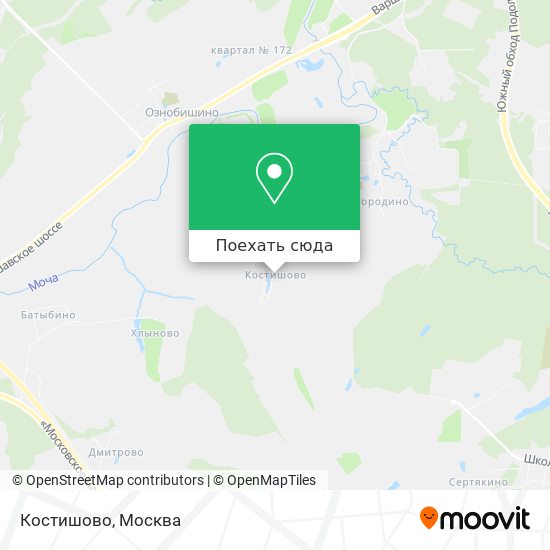 Карта Костишово