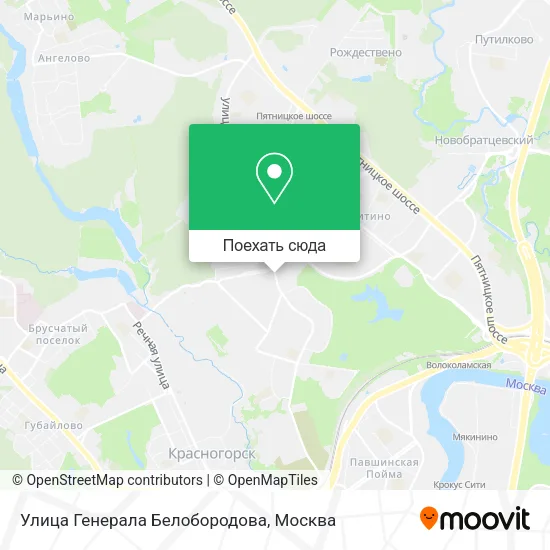 Карта Улица Генерала Белобородова