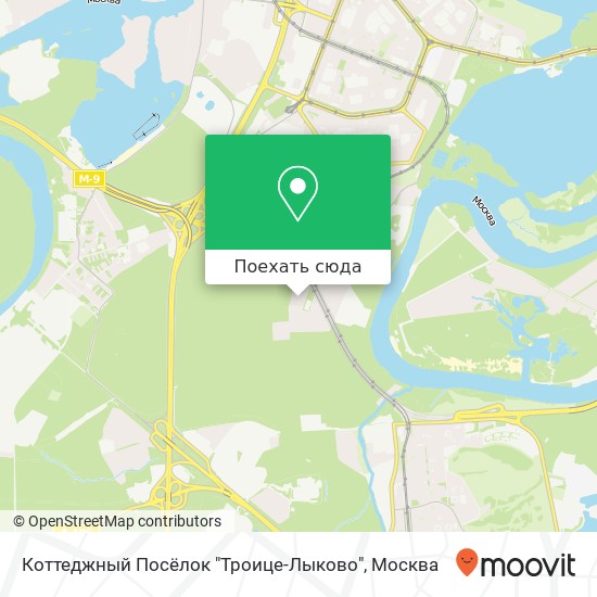 Карта Коттеджный Посёлок "Троице-Лыково"