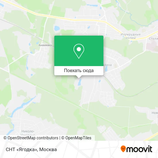 Карта СНТ «Ягодка»