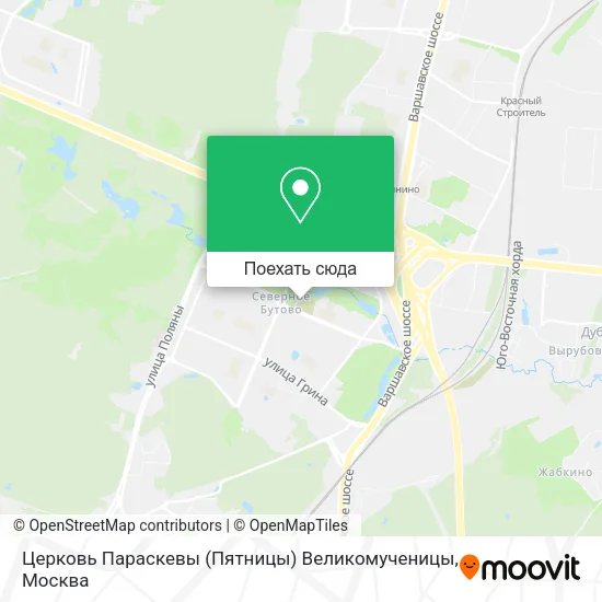 Карта Церковь Параскевы (Пятницы) Великомученицы