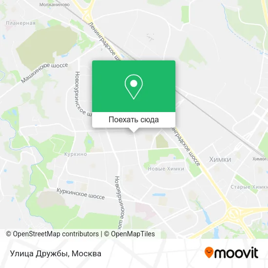 Карта Улица Дружбы