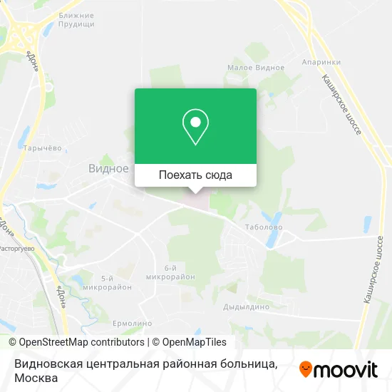 Карта Видновская центральная районная больница