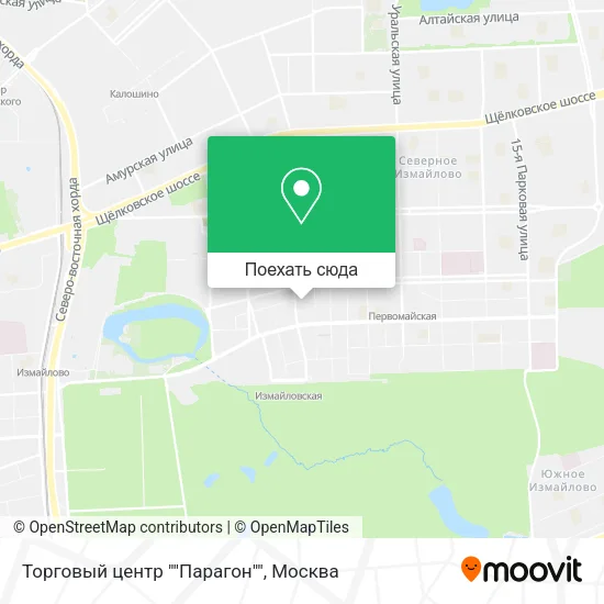 Карта Торговый центр ""Парагон""