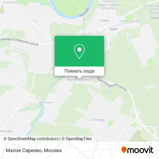 Карта Малое Сареево