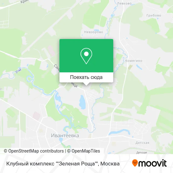 Карта Клубный комплекс ""Зеленая Роща""