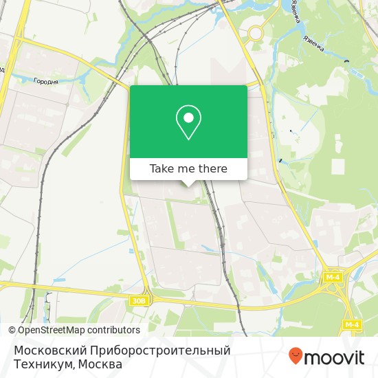 Карта Московский Приборостроительный Техникум